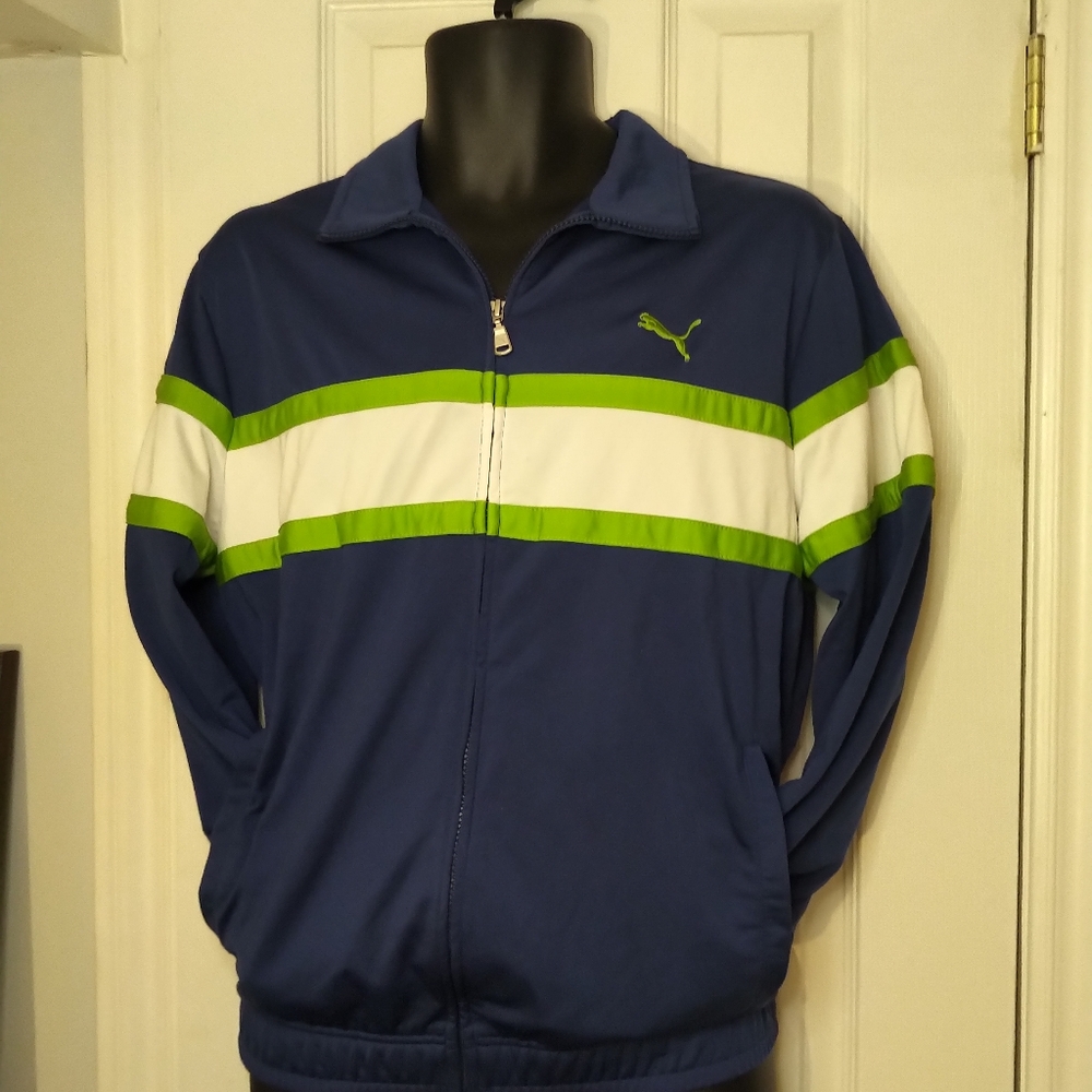 Puma Mint condition retro design athletic jacket.